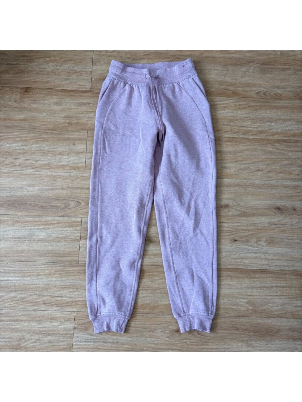 Lululemon Athletic Scuba High Rise Joggers Heathered Pink Taupe Size 2